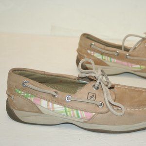 Sperry Top-Sider Tan Leather Boat Shoes. Womens 6 M